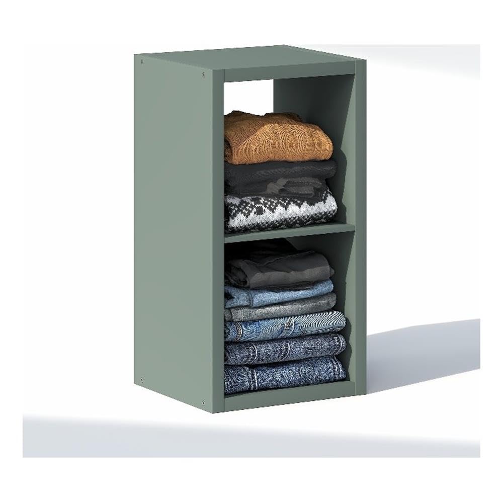 Cubic Extra Thick 2-Cube Closet Organizers and Storage, Sage Green