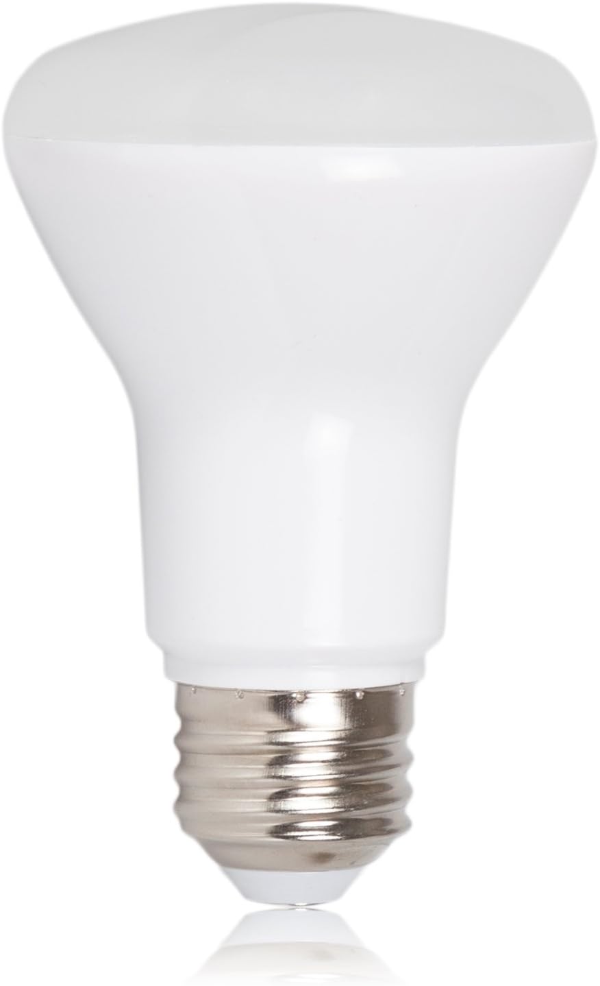 LED BR20 Bulbs, Dimmable, 7W, 600 Lumens, Warm White 3000K, 6 Pack