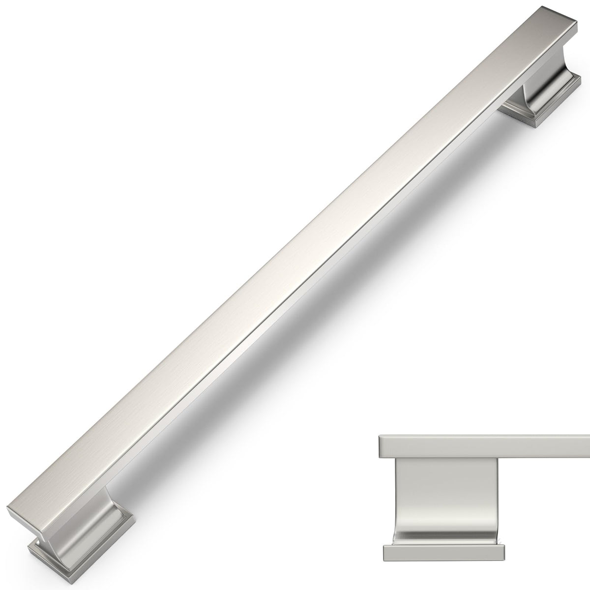 10 Pack 7 Inch(177mm) Brushed Satin Nickel Cabinet Handles Kitchen Cabinet Pulls Cabinet Door Handles Kitchen Cabinet