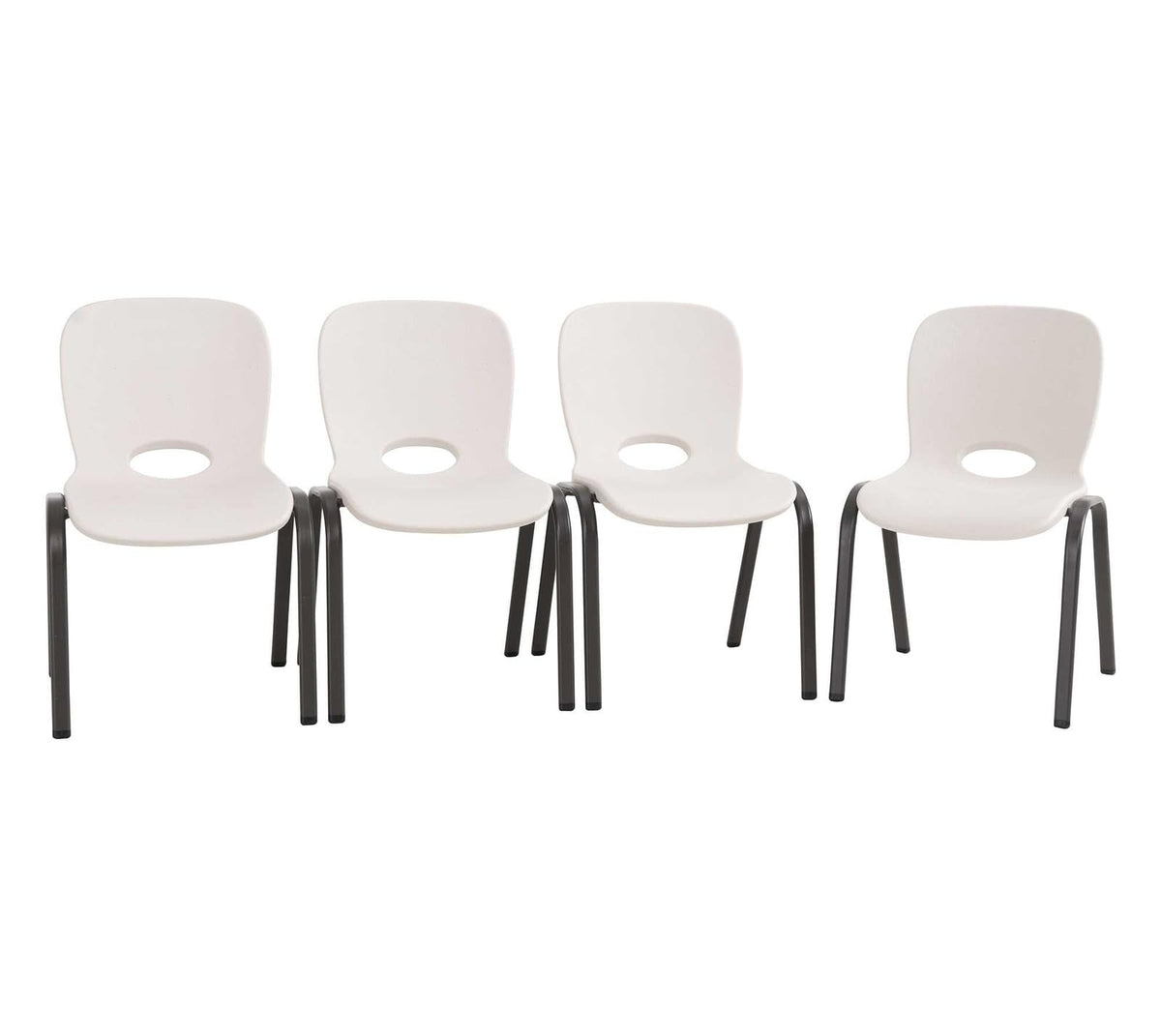 Kids Stacking Chair, Almond