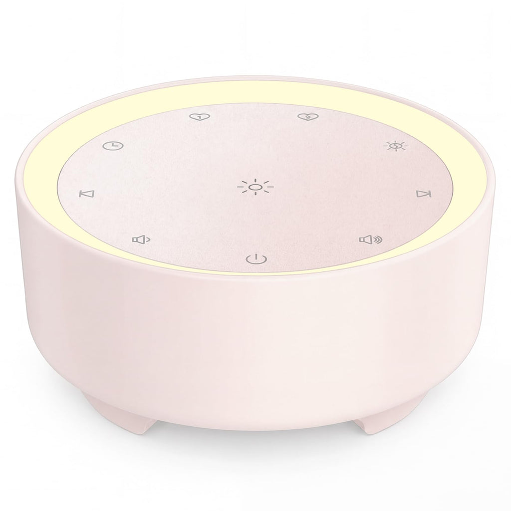 White Noise Machine for Sleeping, Baby & Adults, High-Fidelity Non-Looping Sounds, Sleep Sound Machine with Dimmable