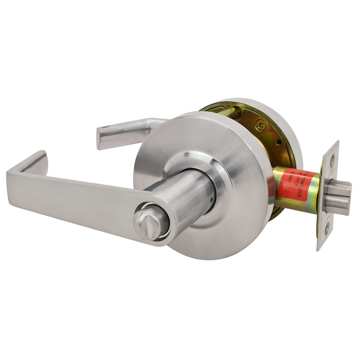 Azure Grade 2 Commercial Duty Cylindrical Lever Lockeset, ADA, UL Rated, Satin Chrome US26D (Entry)