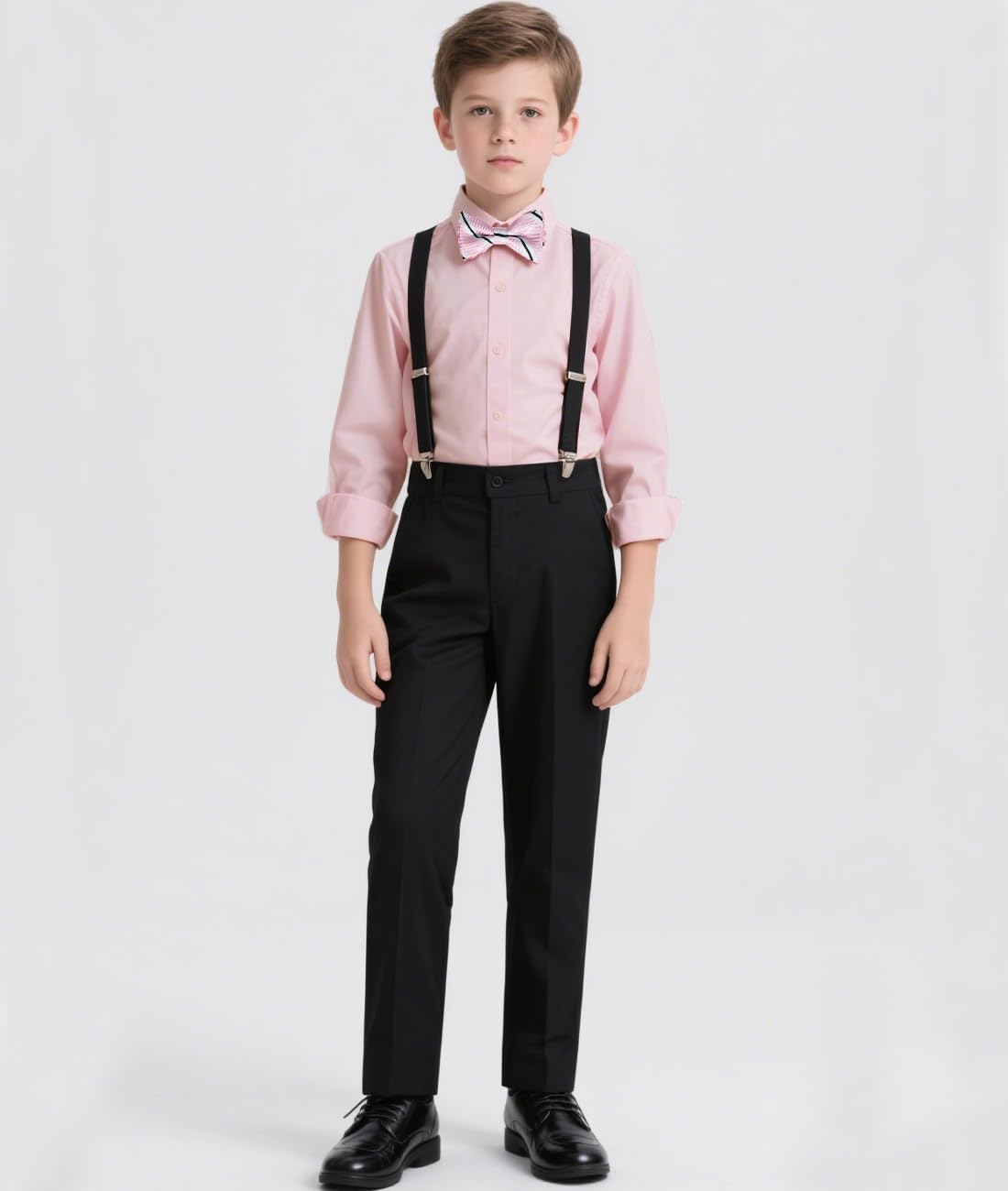 Boys Suits Set Uniform Dress Vest and Pants Set Wedding Ring Bearer Outfit