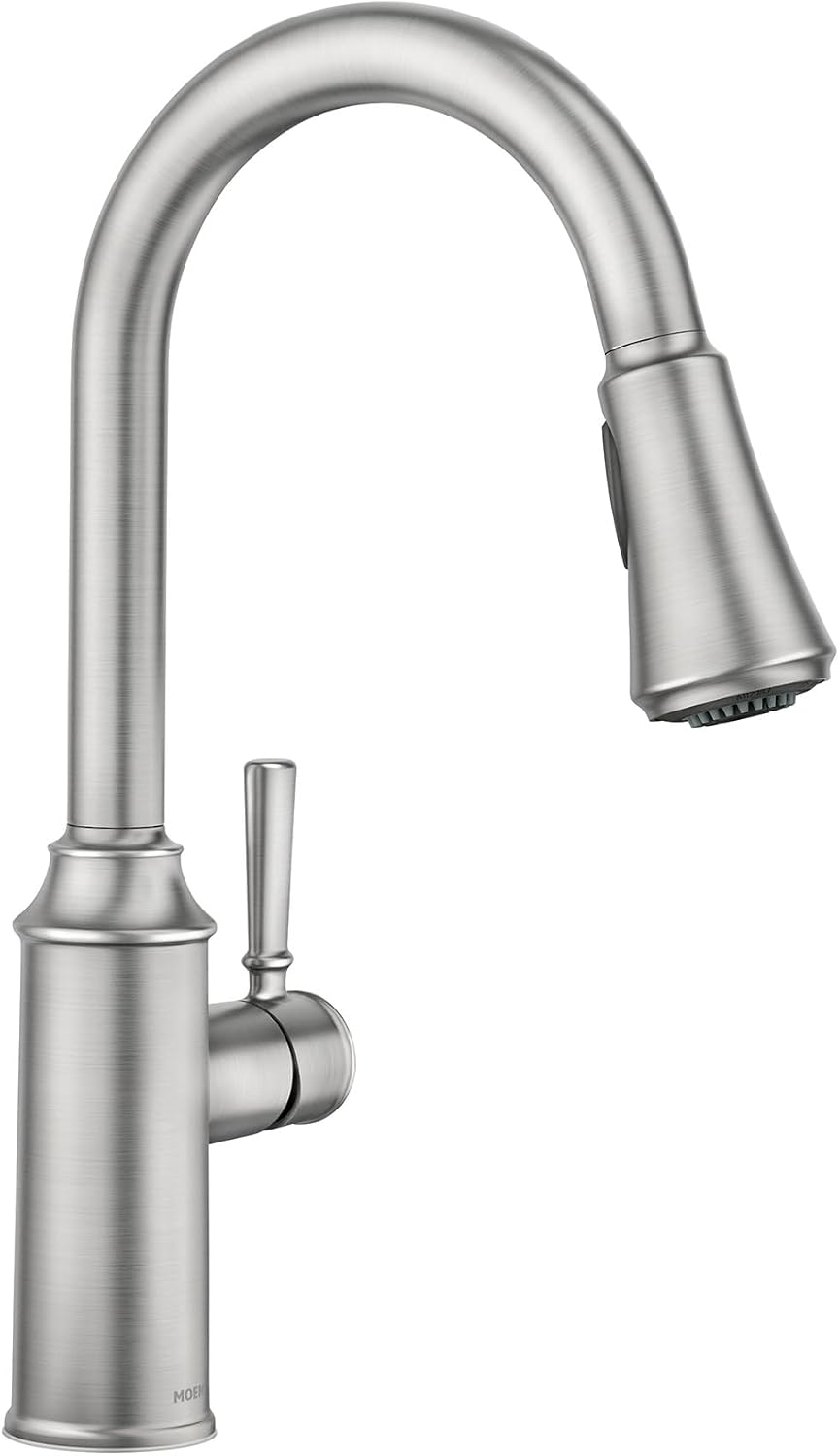 Conneaut One Handle Pulldown Kitchen Sink Faucet with Reflex Docking and Power Clean, Spot Resist Stainless, 87801SRS