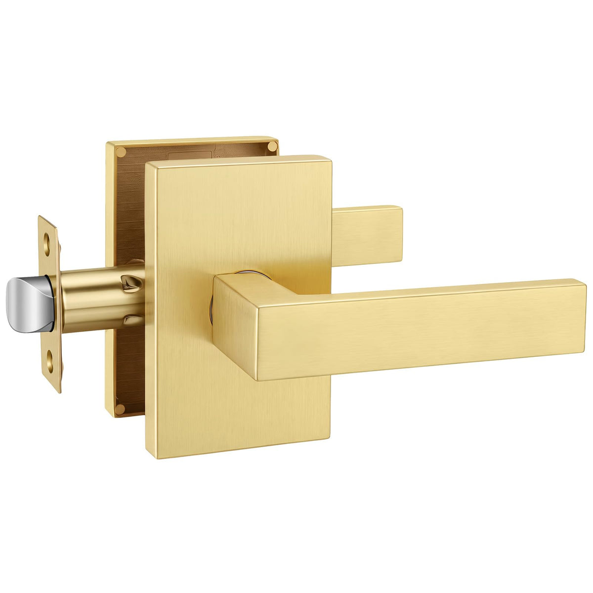 Gold Passage Door Handles, Hall Closet Handles 1 Pack