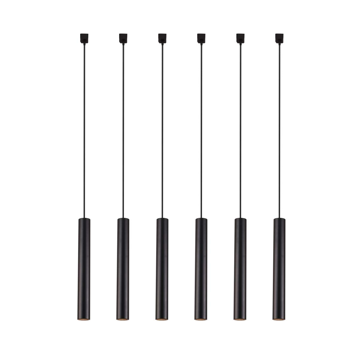 6 Pack 9W Dimmable LED Track Pendant Lighting Compatible with Single Circuit H Type Track Lighting Rail 90 CRI