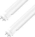 T8 LED Bulbs 4 Foot, 24W 3200LM 5000K Frosted Type A+B, 2Pack