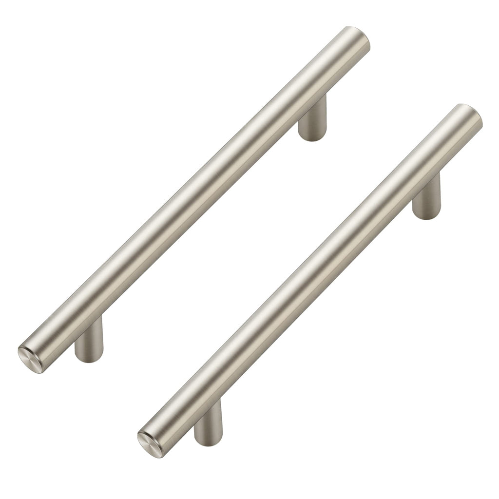 Brushed Nickel 7.38" Length Cabinet Handles 5" Hole Center 32 Pack