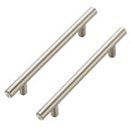 Brushed Nickel 7.38" Length Cabinet Handles 5" Hole Center 32 Pack