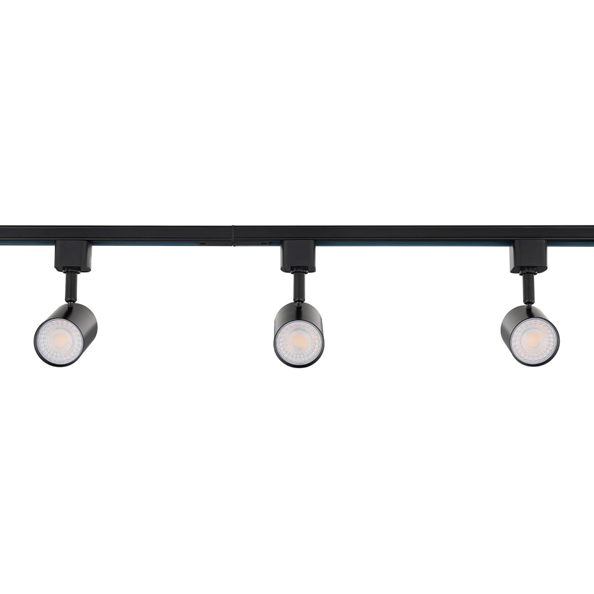 Amped Collection 3-Light 48in Field Cuttable LED Track Lighting Kit with 3 LED 5-CCT Selectable Track Heads, 4ft