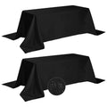 2 Pack Waterproof Rectangle Tablecloth, 90x156 Inch, Stain Resistant and Wrinkle Polyester Table Cloth, Fabric Table