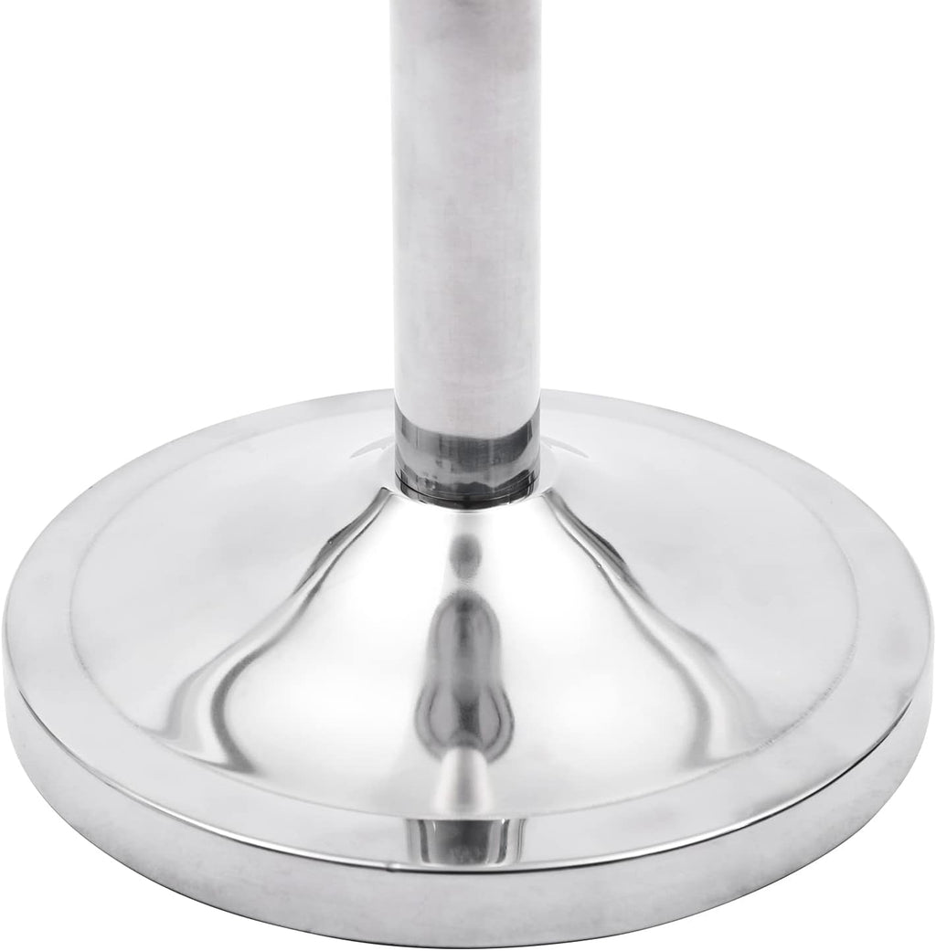 Ice Bucket with Stand, 22.5cm Height Stainless Steel Wine Chiller Holder Ice Cube Container Cooler with Carrying