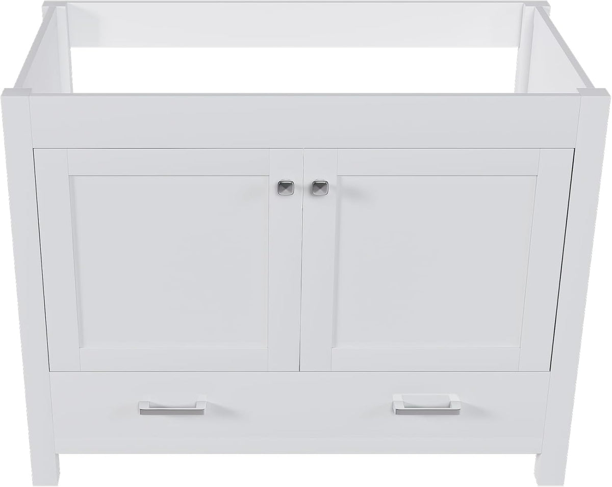 42" Bathroom Vanity Without Top Sink,Freestanding Cabinet Base with Soft-Close Door and Drawer