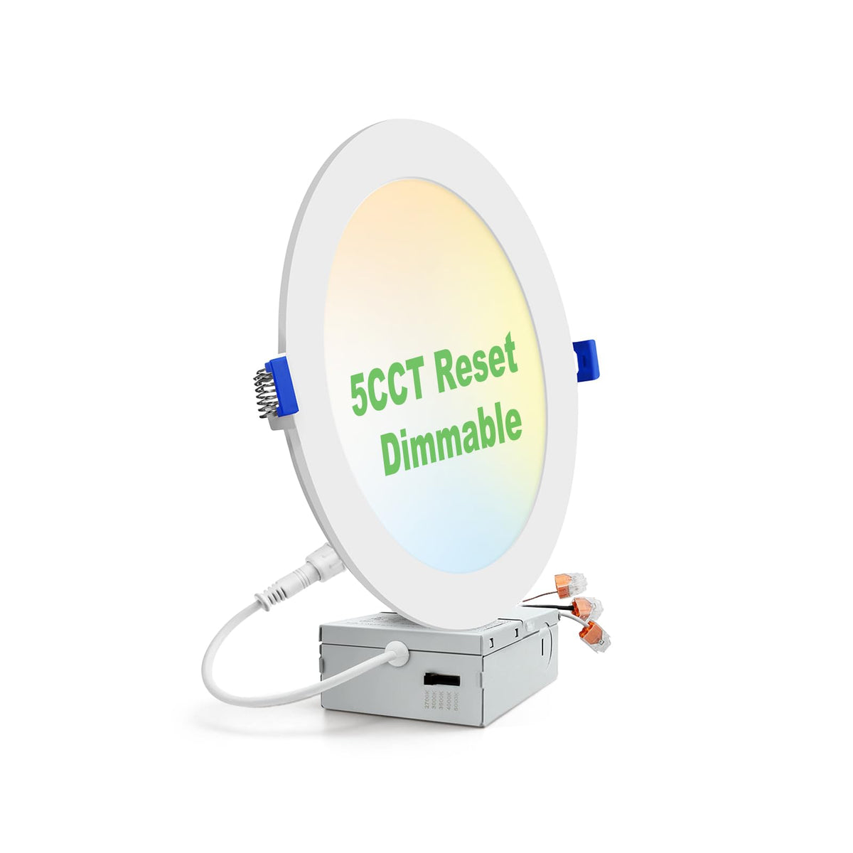 8 Inch LED Recessed Ceiling Light, 5CCT, Dimmable