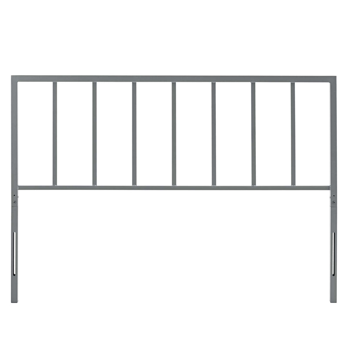 Tatum Modern Farmhouse Metal Queen Headboard in Black