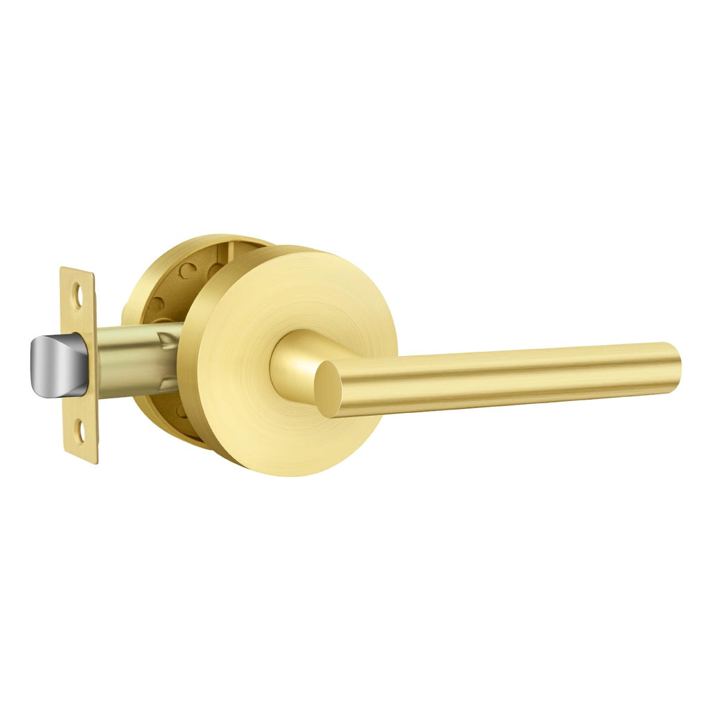 Gold Door Handle Interior,Passage Door Levers for Closets 1 Pack