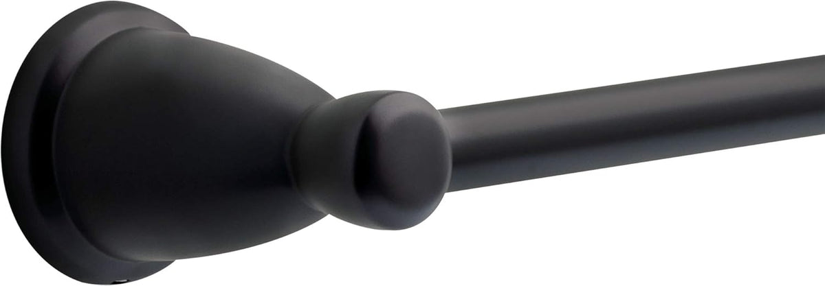 5-Piece Matte Black Bathroom Set (2) Towel Racks, Ring, Toilet Paper Holder, Hook | Kinla Bath Accessories