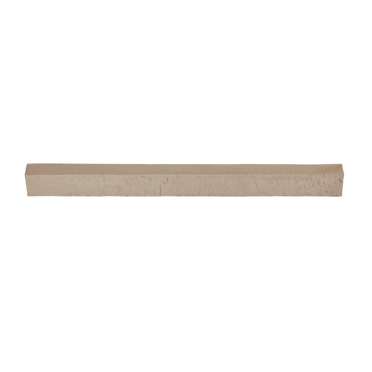 2-Pack Beige Faux Stone Ledger & Trim Panels, 35.62" x 2.25" x 3.25", Decorative High-Density Polyurethane for Accent