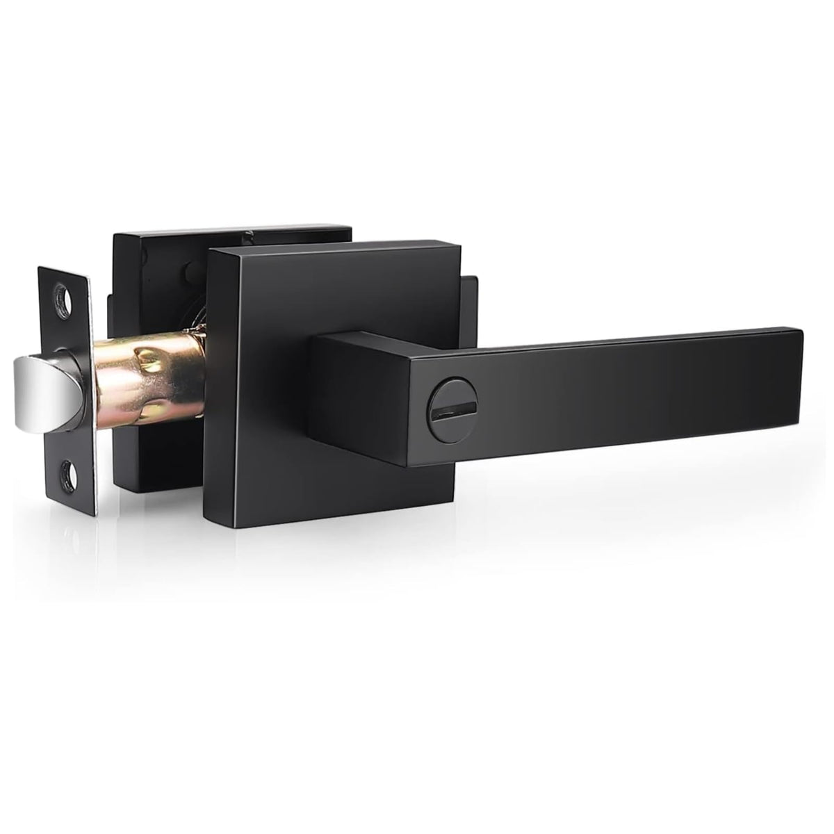 Matte Black Door Handles with Lock, 20 Pack Zinc Alloy Interior Privacy Door Levers, ANSI/BHMA Grade 3