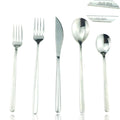 Mirror Polished Silver 20-Piece SUS304 Stainless Steel Flatware Set,Silverware Set Dinner Knife Fork Spoon Dessert