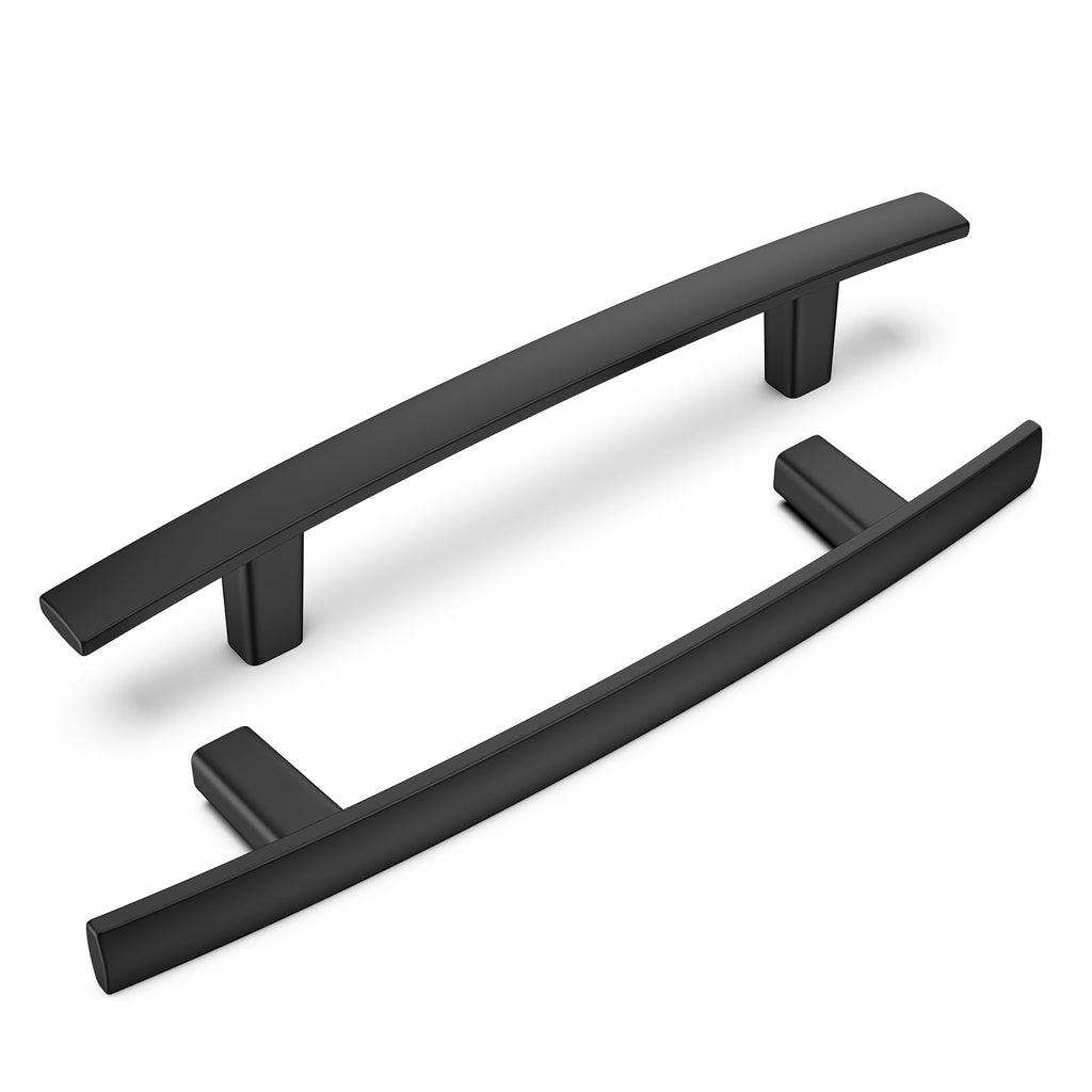 50 Pack Matte Black Cabinet Pulls, Solid Zinc Alloy, 3-3/4 Inch CC