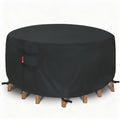 Patio Furniture Cover Waterproof 84"Dia x 28"H, Round Table Cover