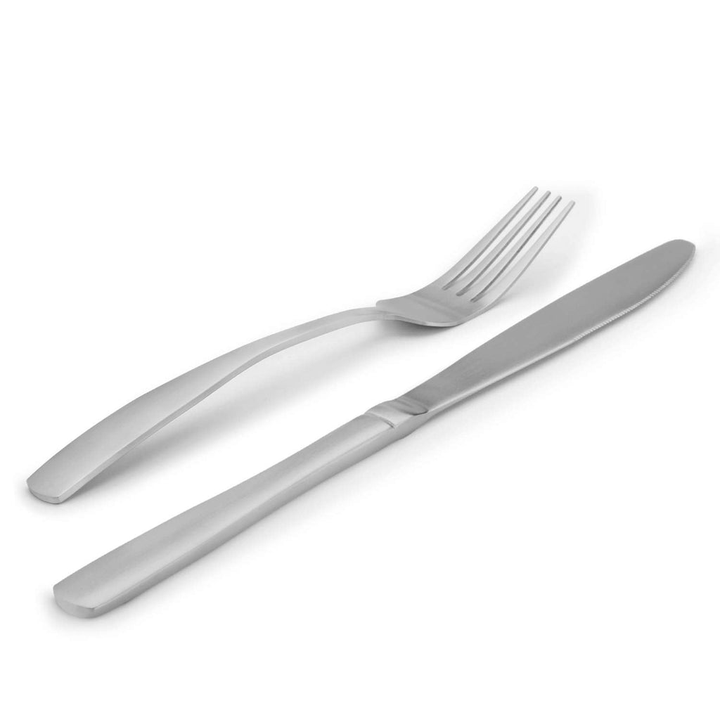 Matte Silverware Set, 20-Piece Stainless Steel Flatware Set, Kitchen Utensil Set Service for 4, Tableware Cutlery Set