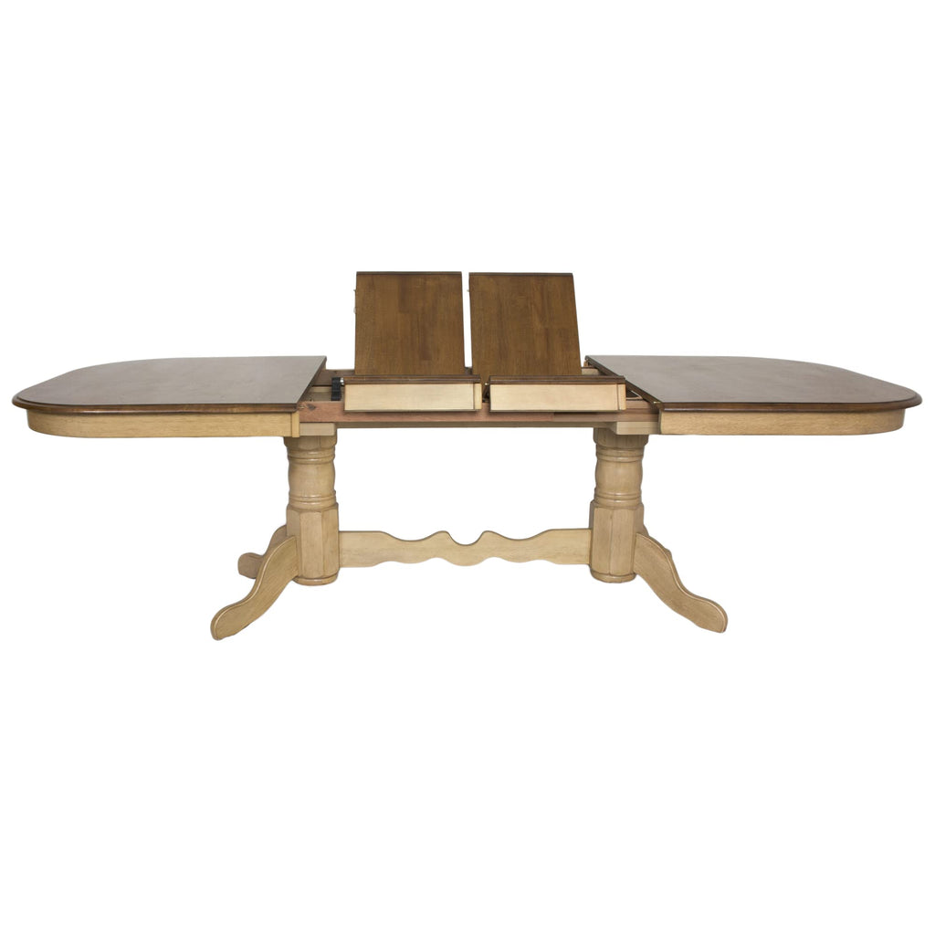 Brook Double Pedestal Extendable Dining Table