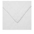 3 Piece Quilted Solitaire Cotton White Quilts King, All Seasons Modern Style Diamond Textured Matelasse Pattern
