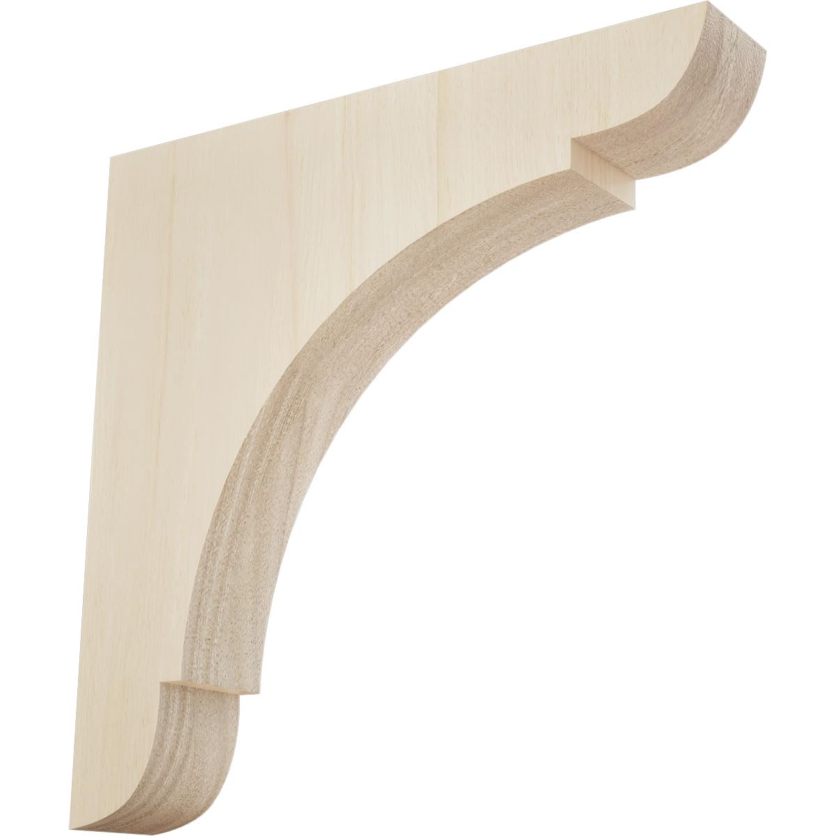 Large Olympic Wood Wood Brackets, 1 3/4"W x 10"D x 10"H , Rubberwood