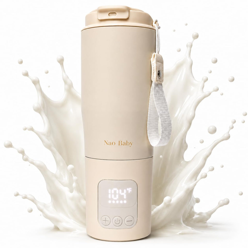Portable Bottle Warmer 2-in-1 Baby Bottle Warmer & Bottle Sterilizer - Portable Milk Warmer with Fast Charging