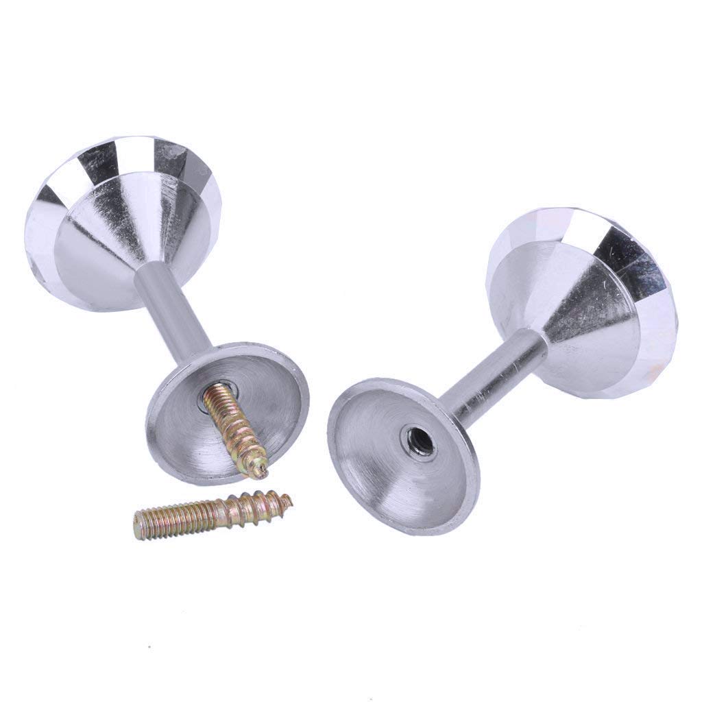 Shiny Clear Diamond Crystal Goblet Shape Curtain Holdbacks Curtain Buckle Wall Hooks Coat Hangers Drapery - 4 Pieces
