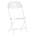 Kids White Plastic Folding Chair