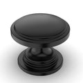 15 Pack 1-1/4 inch Kitchen Cabinet Knobs Matte Black Cabinet Knobs Bedroom Dresser Round Drawer Knobs Single Hole