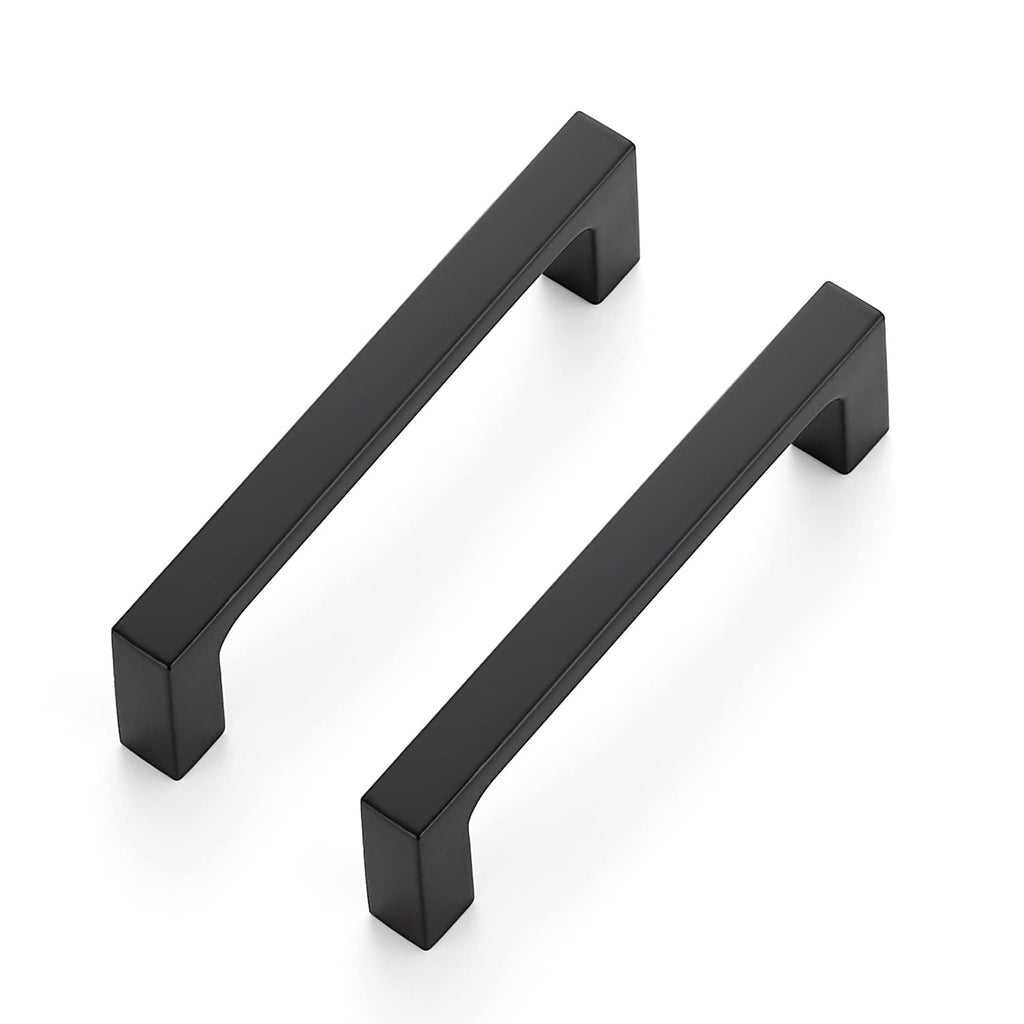 Matte Black Kitchen Cabinet Handles 3-1/2 Inch Pulls 40 Pack