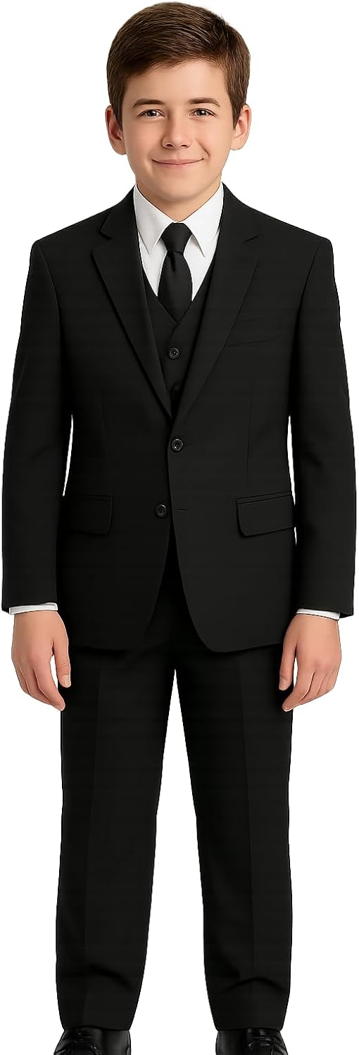 Boys Formal 5 Piece Suit with Shirt and Vest