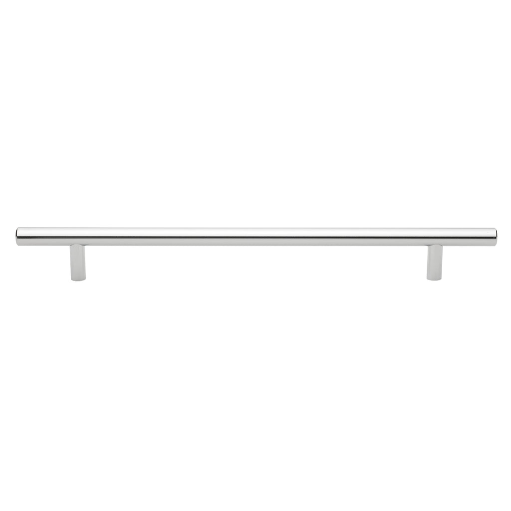 # - Polished Chrome Solid Handle Bar Pulls - 9" Center - 12" Long - Pack of # (10)