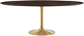Lippa Dining Table, 78", Gold Cherry Walnut