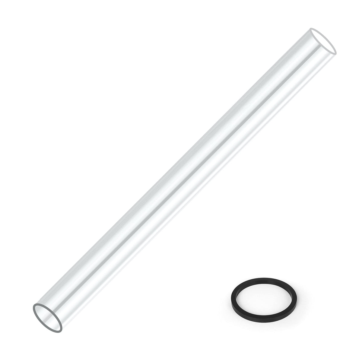 Patio Heater Glass Tube Replacement for 4-Sided Outdoot Patio Pyramid Heater, 49.5 inch tall