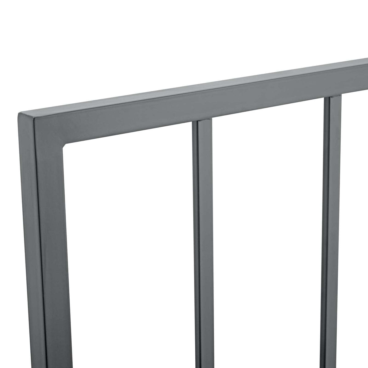 Tatum Modern Farmhouse Metal Queen Headboard in Black