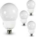 Globe CFL Light Bulbs 16W 5000K Bright White 725 Lumens E26 Medium Base Decorative Round Compact Fluorescent Lamp