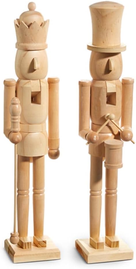 24" Natural Wood Nutcracker (Drum)