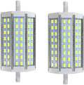 10W 118mm R7S LED Light Bulbs(2 Pack) 80W Halogen Bulbs Replacement,R7S Base 6000K Cool White J Type T3 118mm Double