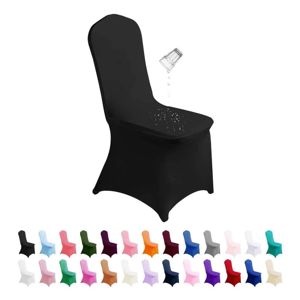 Waterproof Spandex Chair Cover 12PCS, Stretch Dining Chair Covers, Polyester Outdoor Chair Covers, Protector Stretch