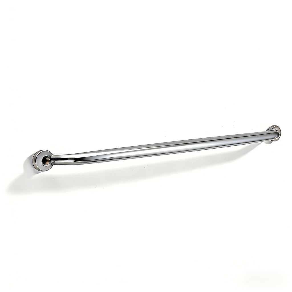 Luxury 1-Pack 100% Solid Brass Cabinet Pulls, 12" Center-to-Hole Pulls in Polished Chrome Finish for Drawers & Doors
