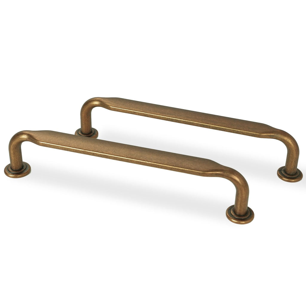 2 Pack 7-1/2 inch Antique Brass Kitchen Cabinet Handles