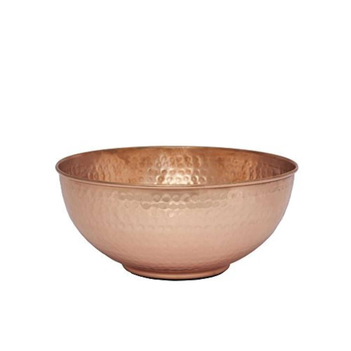 Pure Copper Mixing Bowl with Hammered Finish for Salad, Egg Beating, Decorative & Kitchen Serving Purposes - 7.5"