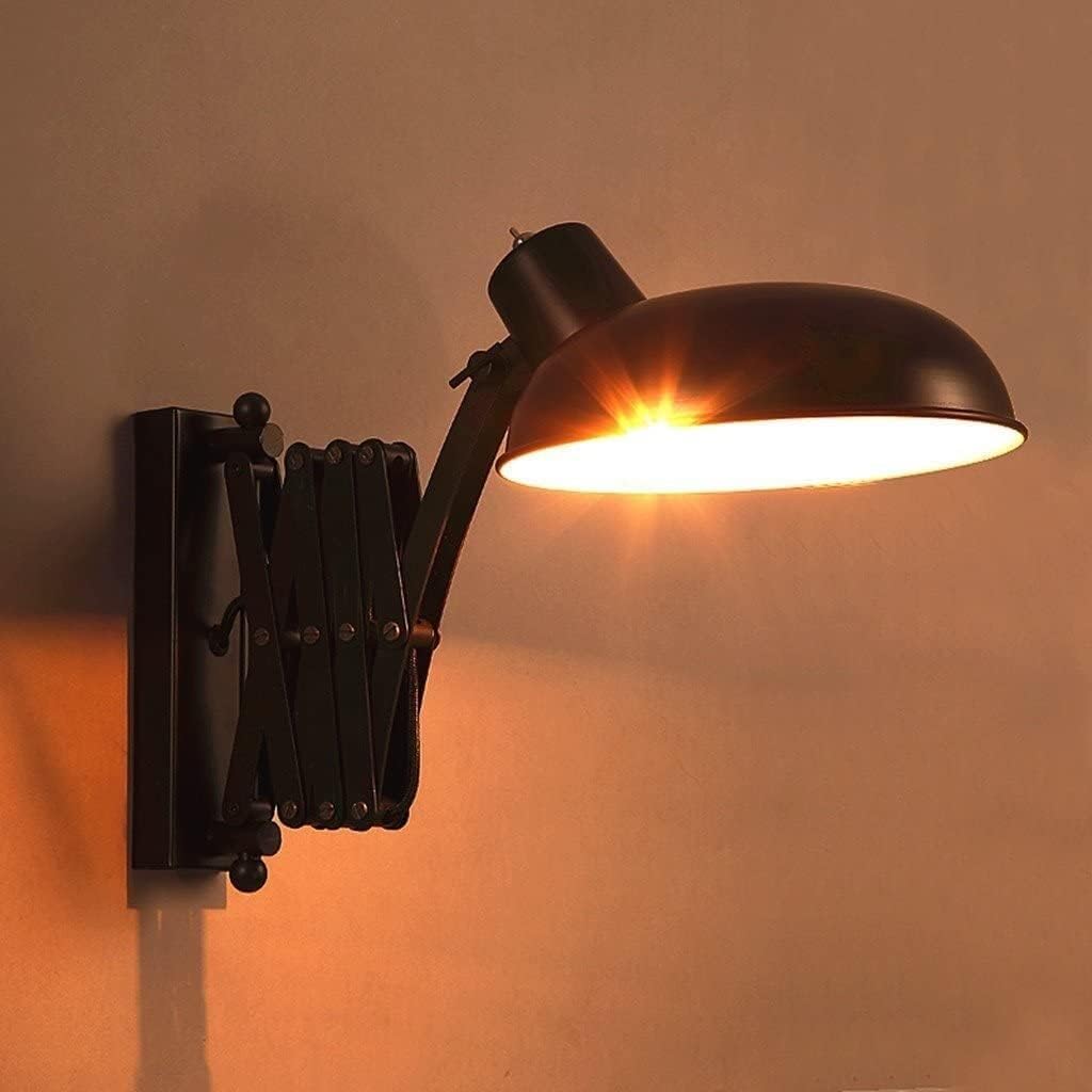 Wall Lamp Industrial Wind Retractable Wall Sconce Accordion Wall Light Restaurant Bedroom Study Bedside Lamp Wall