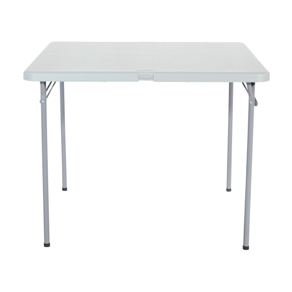 Star Resin 5-Piece Folding Square Table and Chair Set, Light Grey
