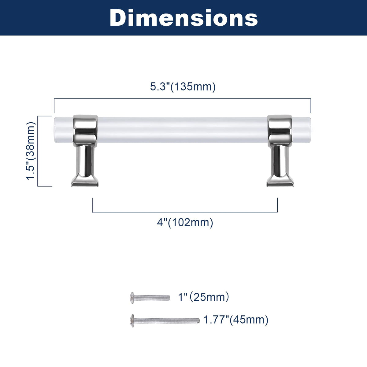 Acrylic Cabinet Handles 5 Pack Modern Cabinet Hardware Clear Dresser Pulls 4 Inch Center to Center Clear Cabinet